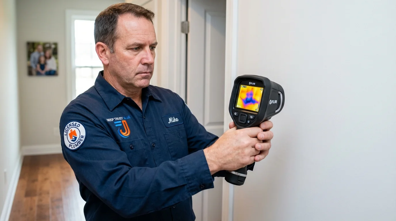 Thermal imaging leak detection by Johns Plumbing LLC in Havre de Grace